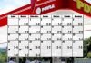 Calendario de abastecimiento de gasolina