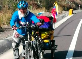 Ciclista pedaleó desde Perú a Venezuela