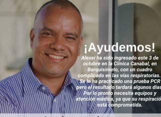 Servicio Público: Ayudemos al locutor y docente Alexei Guerra