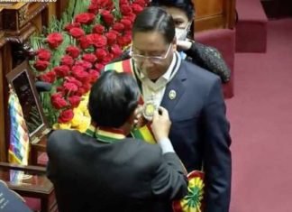 Realizada investidura de Luis Arce como Presidente de Bolivia