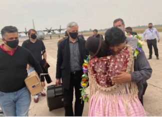 Evo Morales regresó a Bolivia