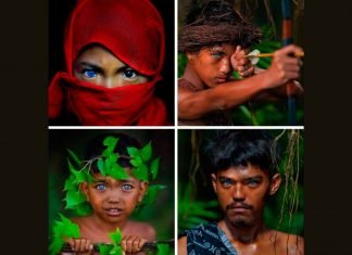 Un clan indonesio asombra por ojos