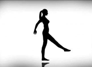 ¿Hacia qué lado gira la bailarina?