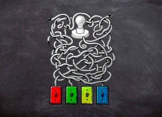 ¿Qué interruptor enciende la bombilla?