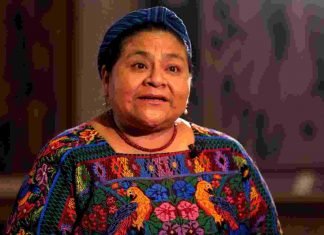 Rigoberta Menchú, líder indígena guatemalteca