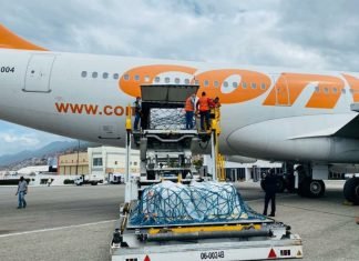 Arriba cargamento con 100 mil vacunas Sputnik-V al país