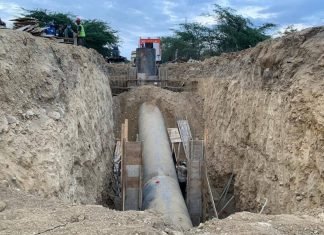 Estiman llenado del colector este domingo para iniciar suministro de agua en la entidad