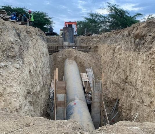 Estiman llenado del colector este domingo para iniciar suministro de agua en la entidad