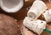 Helados de coco caseros