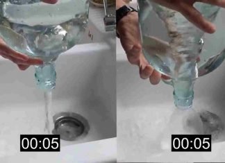 Esta es la forma más rápida de vaciar el líquido de una botella