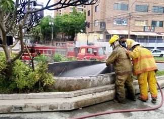 Bomberos determinarán en investigación origen del incendio en la Torre Millenium