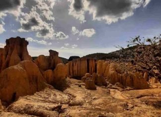No es el gran cañón, es la Hundición de Yay