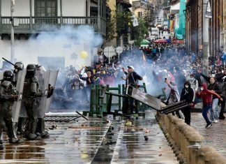 ONU denuncia uso excesivo de la fuerza en Colombia