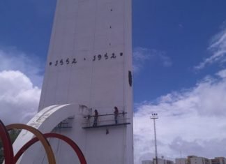 Inician trabajos restauración del monumento «El Obelisco» en Barquisimeto