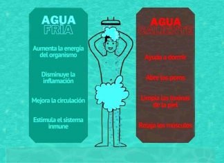 Agua fría vs agua caliente