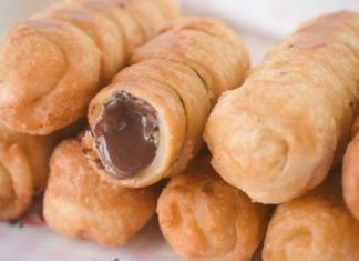 ¡Tequeños de chocolate!