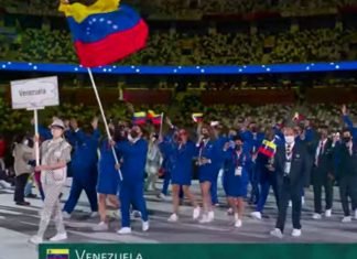 Delegación de Venezuela presente en desfile inaugural de los Juegos Olímpicos Tokio 2020