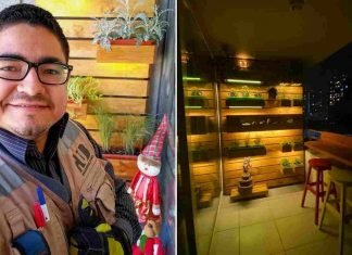 Larense crea espacios verdes en hogares de Chile