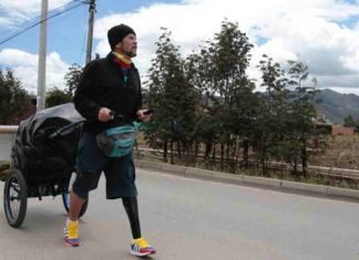 Yeslie Aranda, venezolano que recorre Suramérica