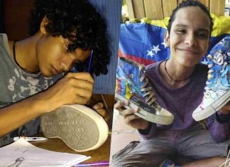 Joven margariteño convierte zapatos viejos en arte