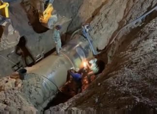 Avanzan en 60% trabajos de reparación en la tubería matriz SAT en El Tocuyo