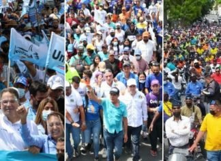 Candidatos realizaron caminatas y caravanas iniciando campaña electoral en Barquisimeto