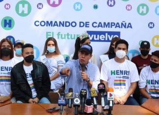 Comunidad LGTBIQ respalda candidatura de Henri Falcón a la Gobernación de Lara