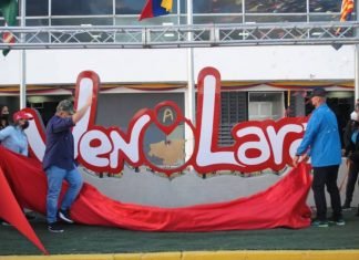Instalaron marca turística corpórea «Ven a Lara» en el Aeropuerto Jacinto Lara