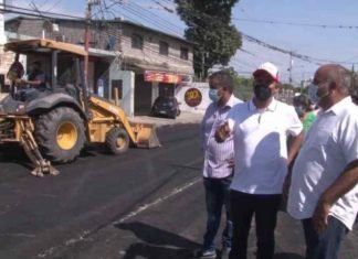 Avanzan trabajos en plan de recuperación vial de Palavecino