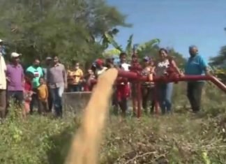 Restablecen servicio de agua en comunidad Agua Linda de Palavecino