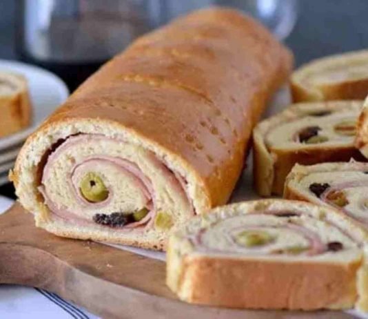 Receta de pan de jamón tradicional