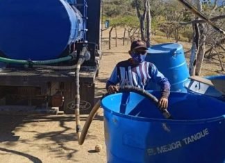 Suministraron agua potable a 123 familias de la Parroquia Buena Vista en Iribarren