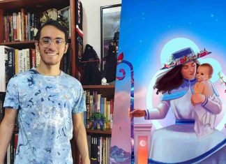 Ilustrador Oscar Olivares subasta NFT de la Divina Pastora