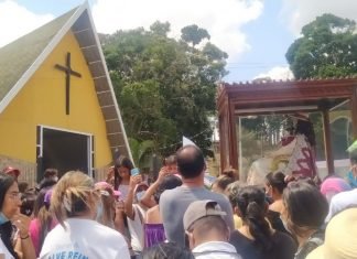 Divina Pastora recorre Zona Pastoral Sagrado Corazón de Jesús en Palavecino