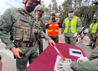 FANB incautó más de 150 kilos de droga provenientes de Colombia