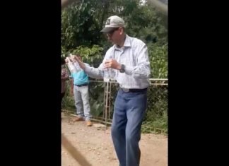 Toca llanera con botellas de vidrio