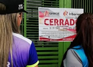 Ejecutan cierres a comercios que incumplen pagos tributarios en Iribarren