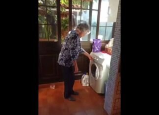 Con una lavadora así, ¿quién no se divierte?