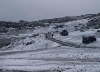 La primera nevada en el Pico el Águila