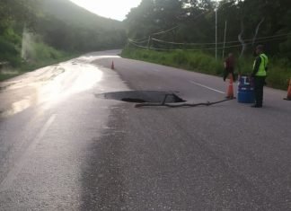 Cierre total en tramo de la carretera Lara-Zulia tras desplome de una calzada