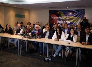 Plataforma Unitaria indica restablecimiento de la mesa de diálogo en agosto