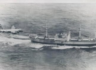 En 1963 fue secuestrado por guerrilleros el buque mercante Anzoátegui en aguas territoriales