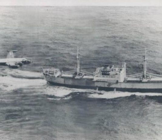 En 1963 fue secuestrado por guerrilleros el buque mercante Anzoátegui en aguas territoriales