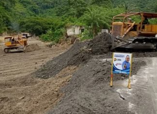 Ejecutan trabajos de mejoramiento en eje vial Duaca-Aroa en el municipio Crespo