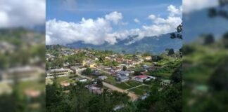 Linda vista del pueblo de Jabón