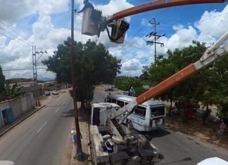 Iniciaron 2da Fase de colocación de luminarias en Iribarren