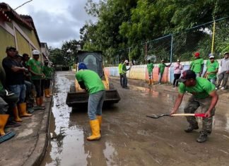 Ejecutaron limpieza en quebrada Tabure de Palavecino
