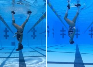 Baila al estilo Michael Jackson bajo el agua