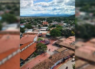 Vista aérea del Pueblo de Tintorero