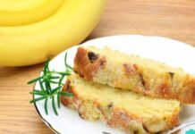 Torta esponjosa de cambur